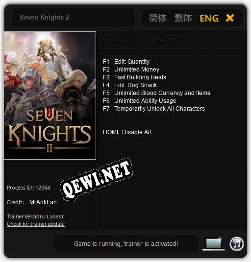 Seven Knights 2: Читы, Трейнер +7 [MrAntiFan]