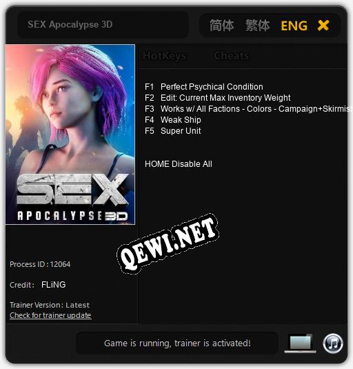 SEX Apocalypse 3D: Читы, Трейнер +5 [FLiNG]