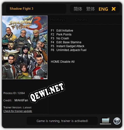 Трейнер для Shadow Fight 3 [v1.0.1]