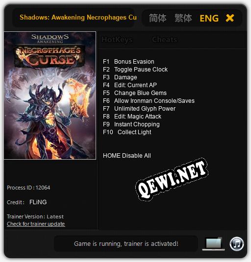 Shadows: Awakening Necrophages Curse: Читы, Трейнер +10 [FLiNG]