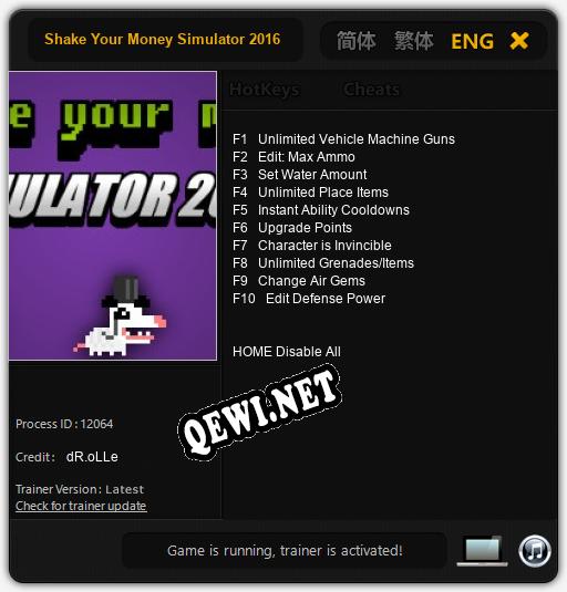 Shake Your Money Simulator 2016: Читы, Трейнер +10 [dR.oLLe]