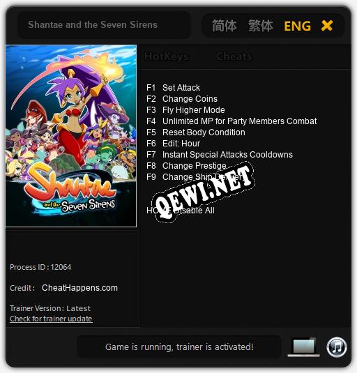 Shantae and the Seven Sirens: Читы, Трейнер +9 [CheatHappens.com]