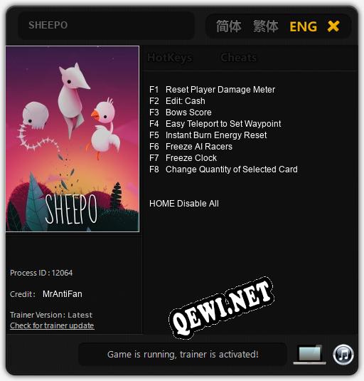 SHEEPO: ТРЕЙНЕР И ЧИТЫ (V1.0.60)