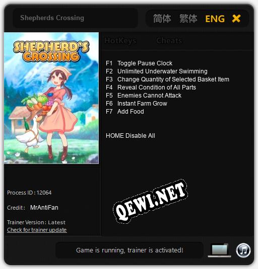Трейнер для Shepherds Crossing [v1.0.1]