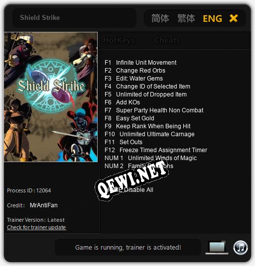 Трейнер для Shield Strike [v1.0.6]