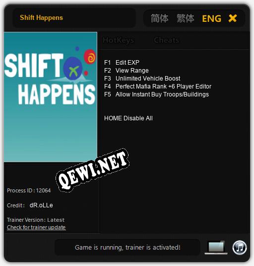 Shift Happens: Читы, Трейнер +5 [dR.oLLe]