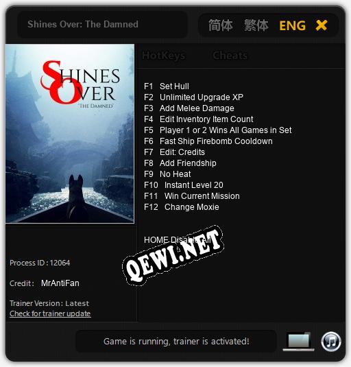 Shines Over: The Damned: Читы, Трейнер +12 [MrAntiFan]