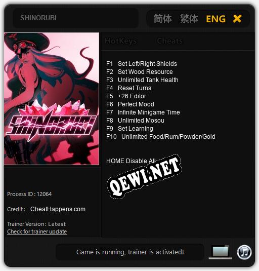 SHINORUBI: Трейнер +10 [v1.9]