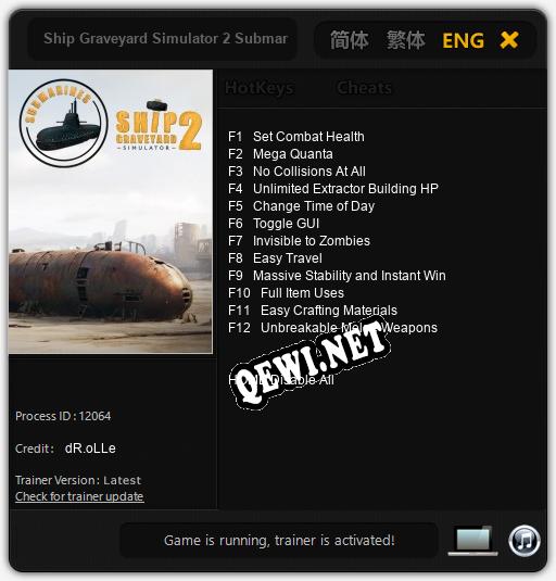 Ship Graveyard Simulator 2 Submarines: Трейнер +12 [v1.6]