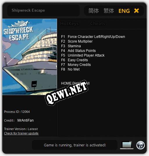 Shipwreck Escape: Трейнер +8 [v1.1]
