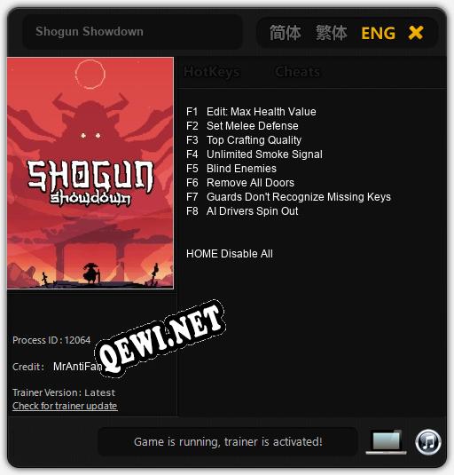 Трейнер для Shogun Showdown [v1.0.5]