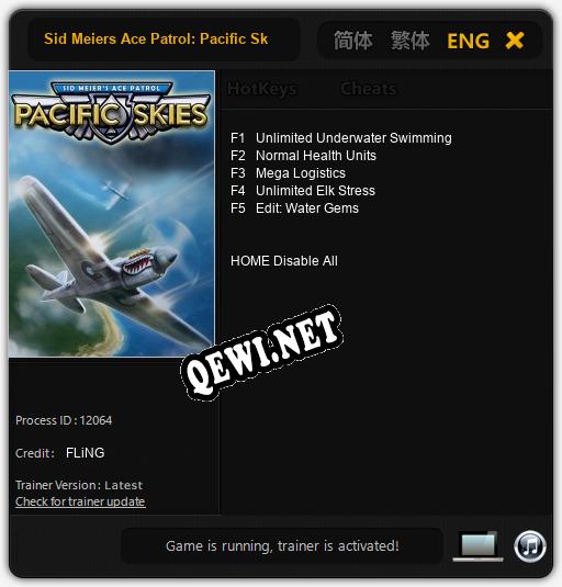 Трейнер для Sid Meiers Ace Patrol: Pacific Skies [v1.0.4]