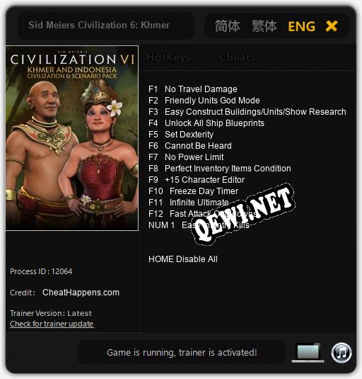 Sid Meiers Civilization 6: Khmer and Indonesia: ТРЕЙНЕР И ЧИТЫ (V1.0.47)