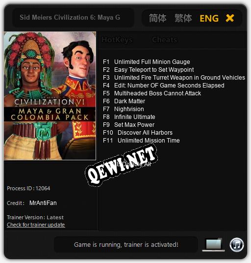 Sid Meiers Civilization 6: Maya Gran Colombia: ТРЕЙНЕР И ЧИТЫ (V1.0.83)