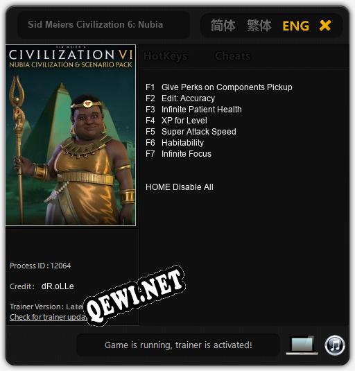 Sid Meiers Civilization 6: Nubia: ТРЕЙНЕР И ЧИТЫ (V1.0.6)