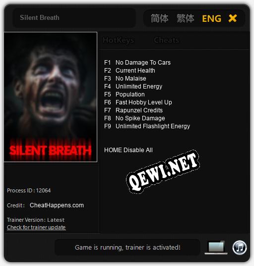 Silent Breath: ТРЕЙНЕР И ЧИТЫ (V1.0.49)
