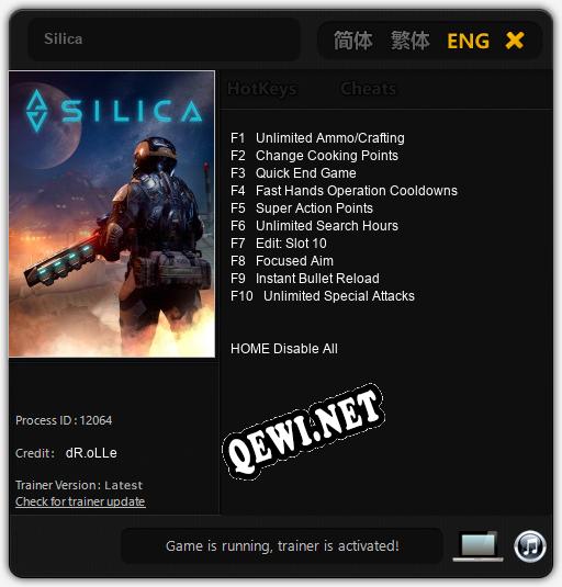 Silica: Читы, Трейнер +10 [dR.oLLe]