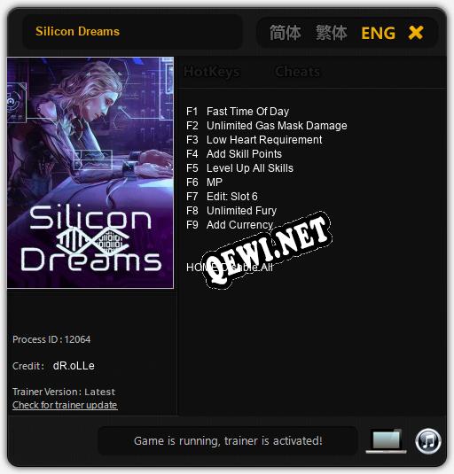 Silicon Dreams: Трейнер +9 [v1.7]