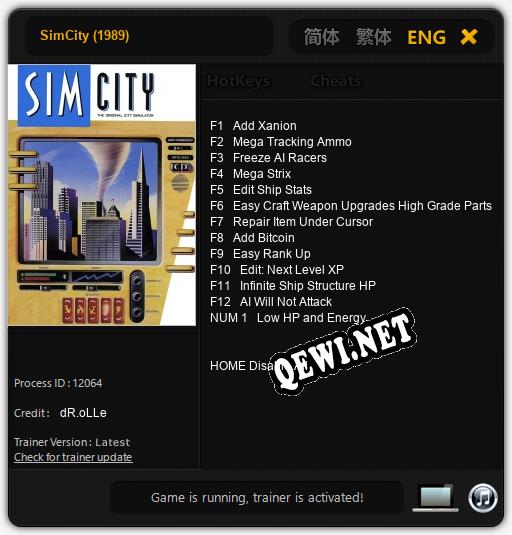 SimCity (1989): Трейнер +10 [v1.3]