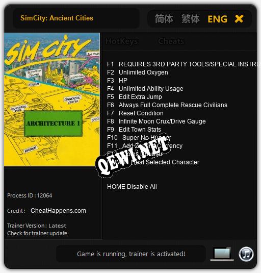 SimCity: Ancient Cities: ТРЕЙНЕР И ЧИТЫ (V1.0.14)