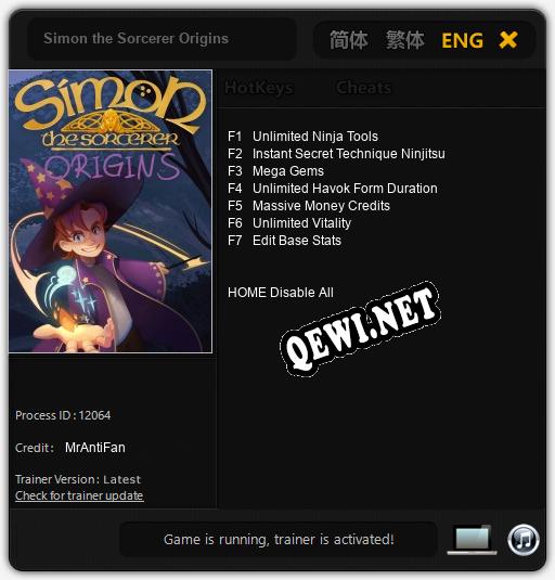 Simon the Sorcerer Origins: Читы, Трейнер +7 [MrAntiFan]