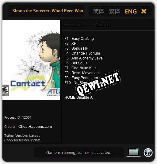 Simon the Sorcerer: Whod Even Want Contact?!: ТРЕЙНЕР И ЧИТЫ (V1.0.1)
