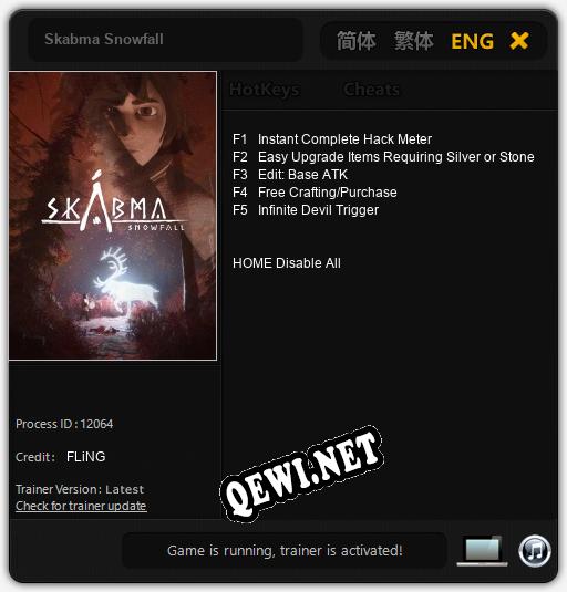 Skabma Snowfall: ТРЕЙНЕР И ЧИТЫ (V1.0.85)