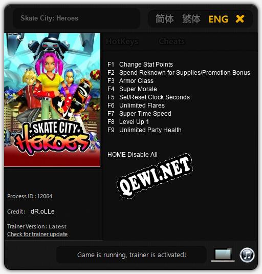 Skate City: Heroes: Читы, Трейнер +9 [dR.oLLe]