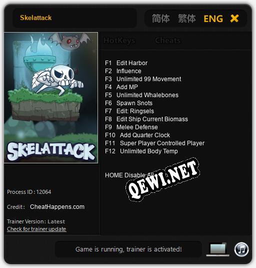 Skelattack: Трейнер +12 [v1.2]