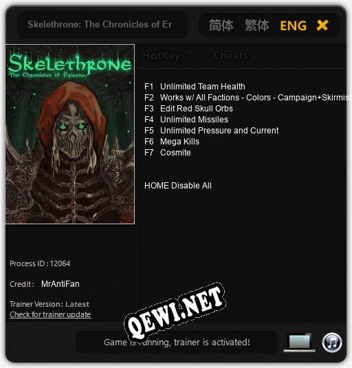 Skelethrone: The Chronicles of Ericona: Читы, Трейнер +7 [MrAntiFan]