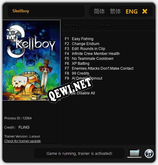Трейнер для Skellboy [v1.0.2]