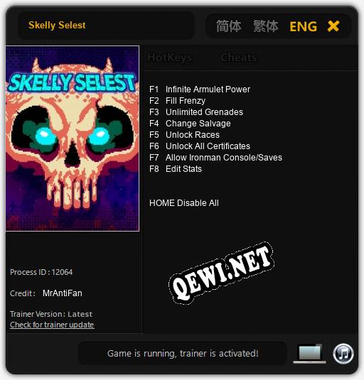 Трейнер для Skelly Selest [v1.0.3]