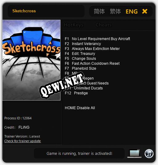 Sketchcross: ТРЕЙНЕР И ЧИТЫ (V1.0.24)