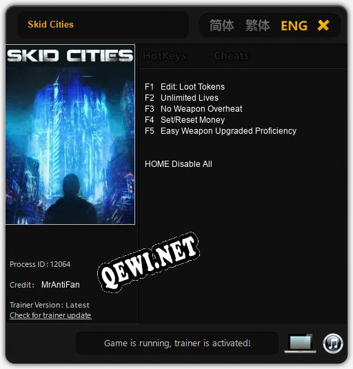 Skid Cities: Читы, Трейнер +5 [MrAntiFan]