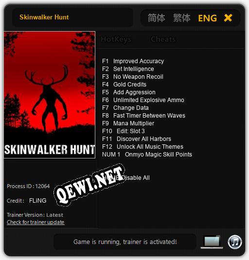 Skinwalker Hunt: Читы, Трейнер +13 [FLiNG]