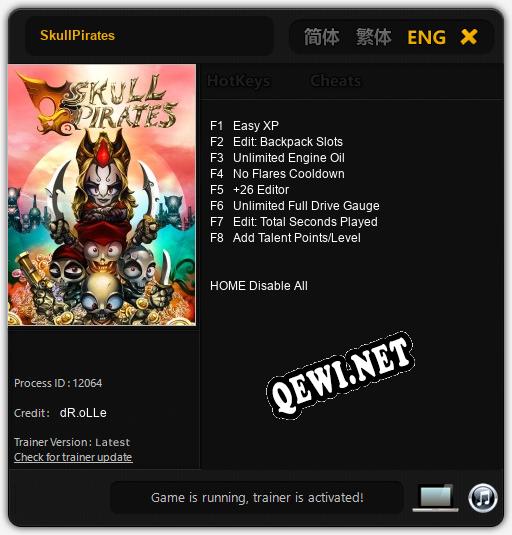 Трейнер для SkullPirates [v1.0.2]
