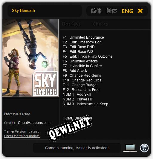 Sky Beneath: ТРЕЙНЕР И ЧИТЫ (V1.0.72)