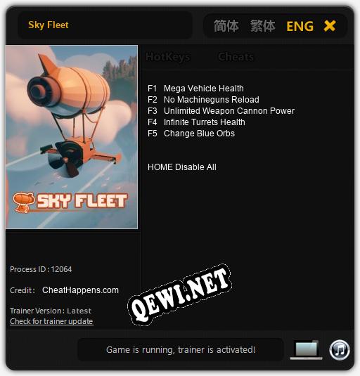 Sky Fleet: Читы, Трейнер +5 [CheatHappens.com]
