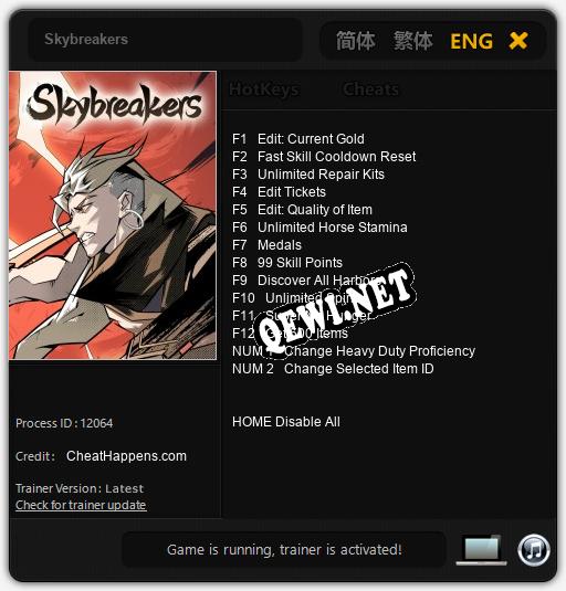 Skybreakers: Трейнер +14 [v1.3]