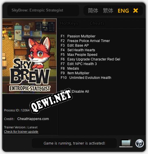 SkyBrew: Entropic Strategist: Читы, Трейнер +10 [CheatHappens.com]