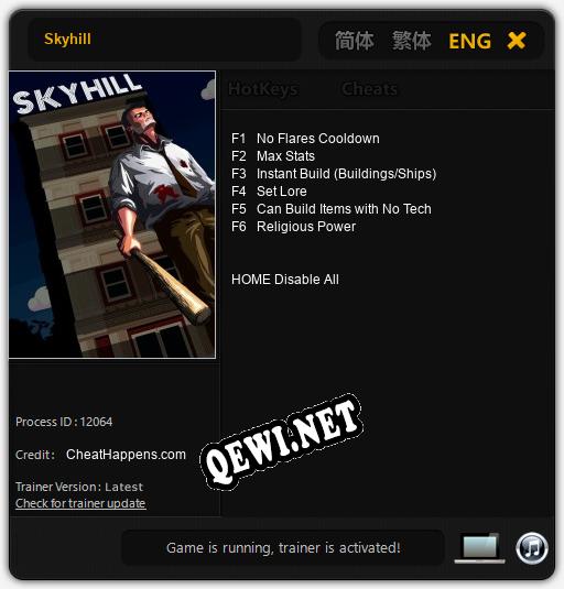 Skyhill: ТРЕЙНЕР И ЧИТЫ (V1.0.85)
