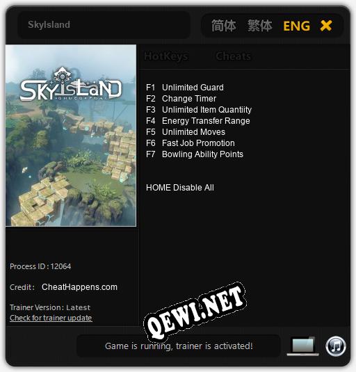 SkyIsland: ТРЕЙНЕР И ЧИТЫ (V1.0.27)