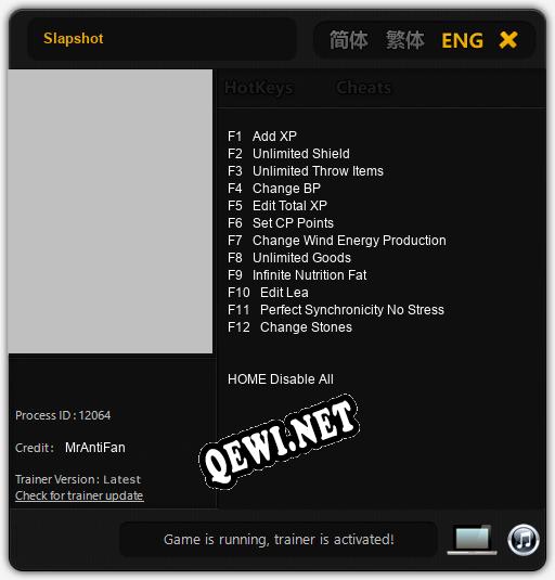 Slapshot: Трейнер +12 [v1.6]