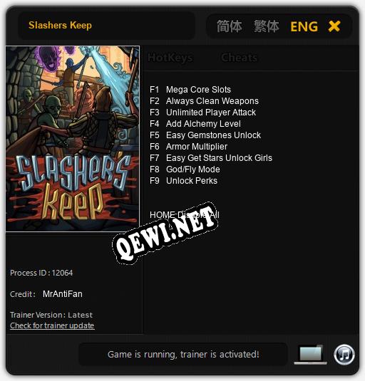 Slashers Keep: ТРЕЙНЕР И ЧИТЫ (V1.0.30)