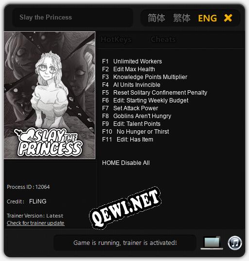 Slay the Princess: ТРЕЙНЕР И ЧИТЫ (V1.0.72)