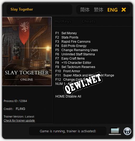 Slay Together: ТРЕЙНЕР И ЧИТЫ (V1.0.1)