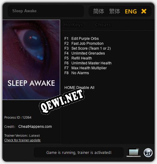 Sleep Awake: ТРЕЙНЕР И ЧИТЫ (V1.0.11)