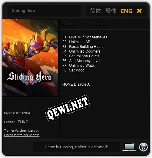 Sliding Hero: ТРЕЙНЕР И ЧИТЫ (V1.0.86)