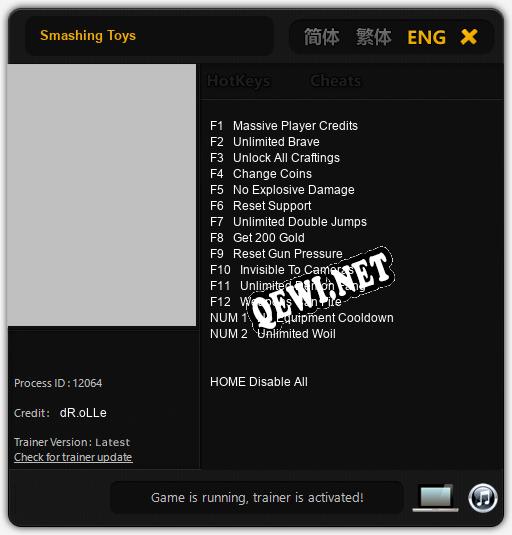 Smashing Toys: ТРЕЙНЕР И ЧИТЫ (V1.0.82)