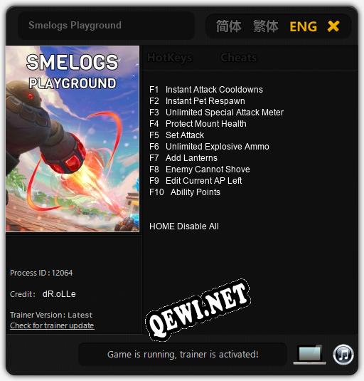 Smelogs Playground: Читы, Трейнер +10 [dR.oLLe]